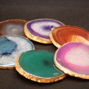 Dessous de verre Agate et Argent
