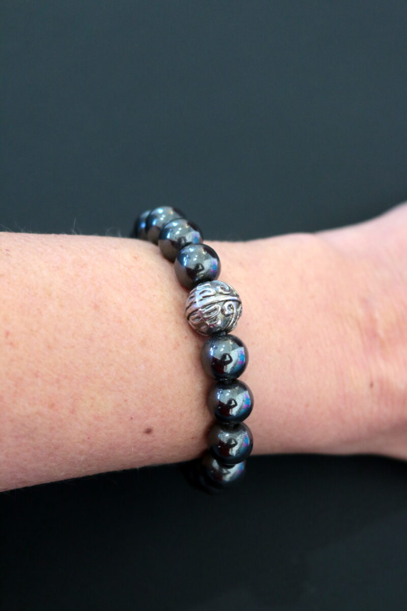 Bracelet Mâlâ Pyrite Noire