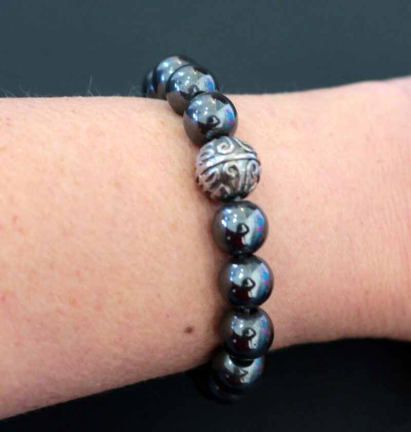 Bracelet Mâlâ Pyrite Noire – Image 3