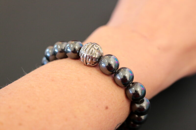 Bracelet Mâlâ Pyrite Noire – Image 2