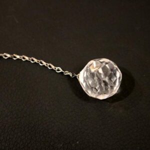 Pendule Boule à Facette Cristal