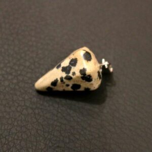 Pendentif Cône Jaspe Dalmatien