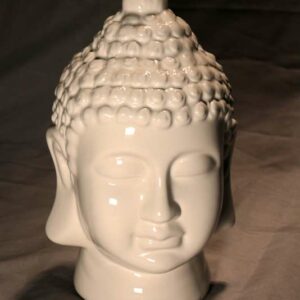 Tête Bouddha Céramique Blanche