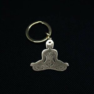 Porte-clefs Méditation Argenté – Image 2