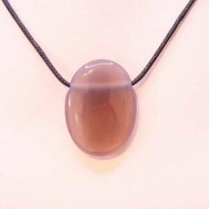 Collier Pierre ovale Agate Rubanée – Image 2