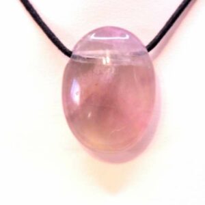 Collier Pierre ovale Agate Fluorite