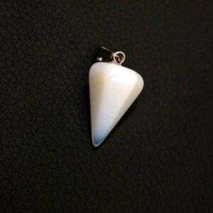 Pendentif Cône Opaline