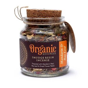 Résine Smudge mandarine et feuille de laurier - Organic