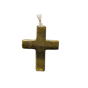 Pendentif Croix Oeil de Tigre