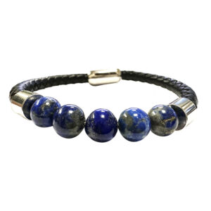 Bracelet Cuir Lapis Lazuli