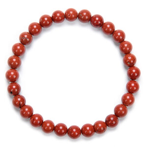 Bracelet Jaspe Rouge 6 mm