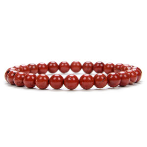 Bracelet Jaspe Rouge 6 mm – Image 2
