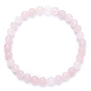 Bracelet Quartz Rose  6 mm