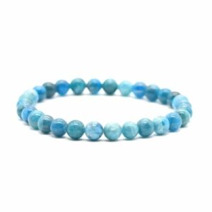 Bracelet Apatite Bleue  6 mm