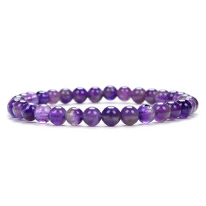 Bracelet Améthyste 6 mm – Image 2