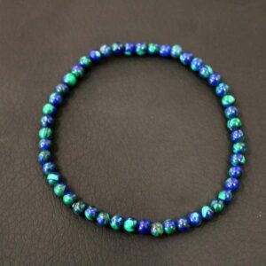 Bracelet Azurite Malachite 4 mm