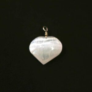 Pendentif coeur Sélénite