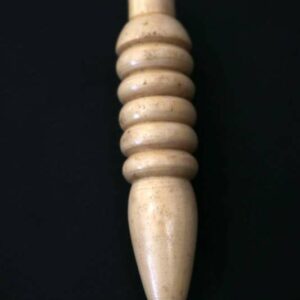 Pendule bois clair strié – Image 2