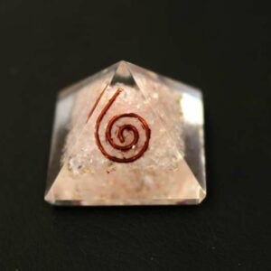 Pyramide Orgone Quartz Rose