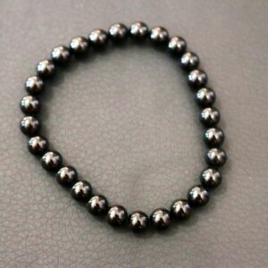 Bracelet Tourmaline Noire 6 mm