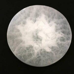 Rond Sélénite Yin Yang doré – Image 2