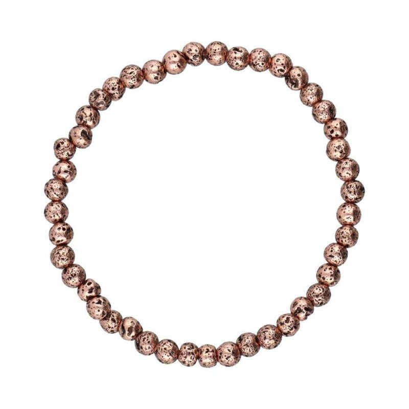 Bracelet Pierre de Lave cuivré