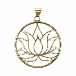 Pendentif Fleur de Lotus Bronze