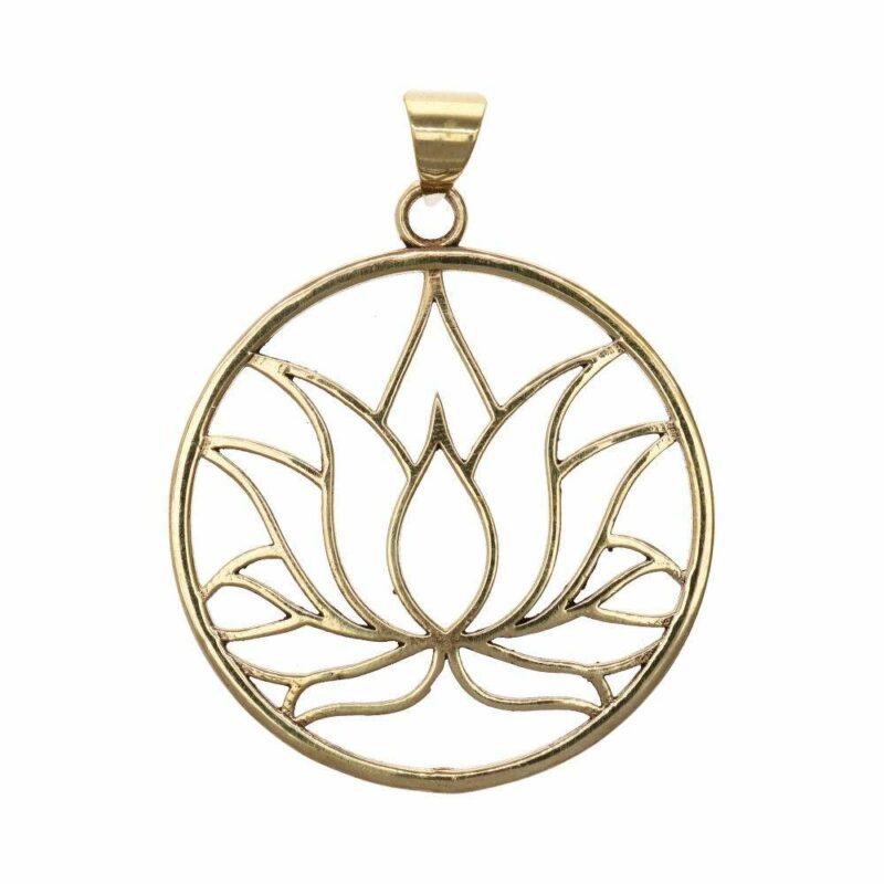 Pendentif Fleur de Lotus Bronze