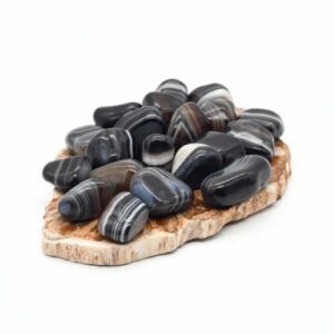 Agate Noire Rubanée