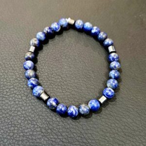Bracelet Lapis Lazuli et Hématite