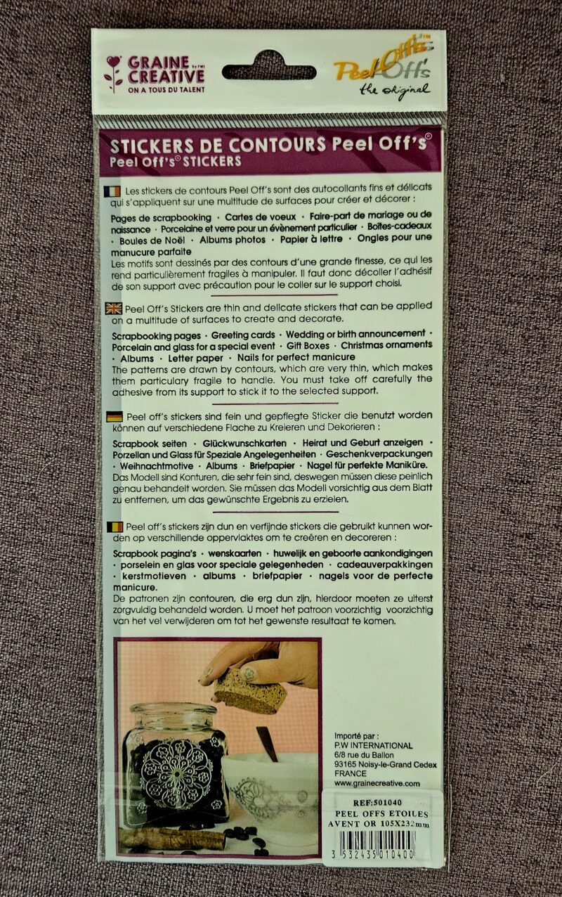 Chiffres de l'Avent Etoiles Or – Image 2