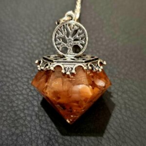 Pendule Orgone Cornaline Arbre de Vie