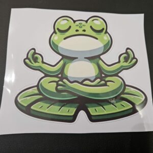 Autocollant Grenouille Zen