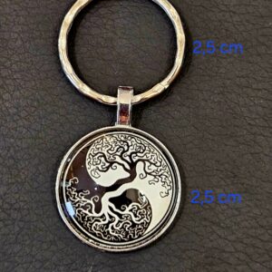 Porte-clefs Yin Yang Arbre de Vie