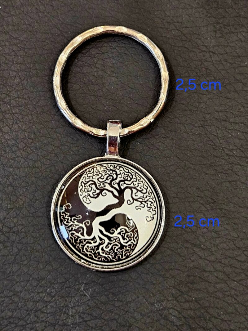Porte-clefs Yin Yang Arbre de Vie