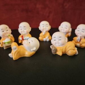 Lot 7 mini bouddha orange