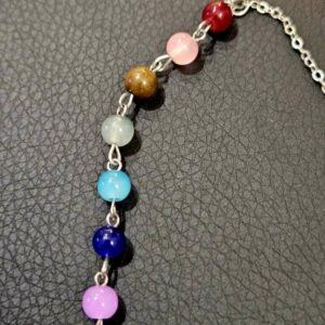 Pendule Hexagonal Opaline 7 chakras – Image 3