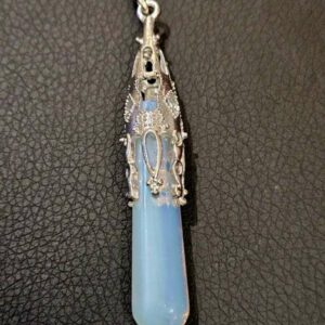 Pendule Hexagonal Opaline 7 chakras – Image 2