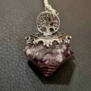 Pendule Orgone Améthyste Arbre de Vie
