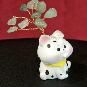 Arbre Aventurine Verte avec chien – Image 3