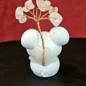 Arbre Quartz Rose avec Souris – Image 4