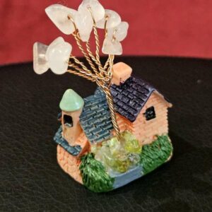 Maison Arbre rouge Quartz Rose