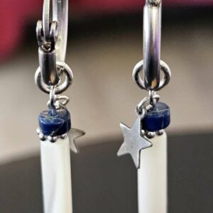 B.O Petites Créoles Nacre et Lapis Lazuli