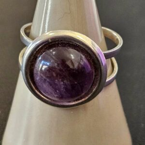 Bague Argent Améthyste – Image 2