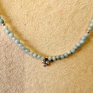 Collier doré Amazonite  – Image 2