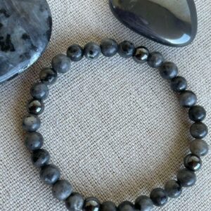 Bracelet Hématite et Larvikite