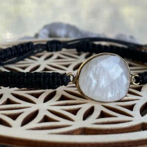 Bracelet Macramé Labradorite Blanche