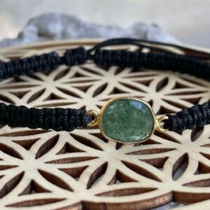 Bracelet Macramé Aventurine Verte