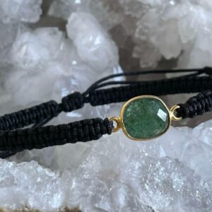 Bracelet Macramé Aventurine Verte – Image 2