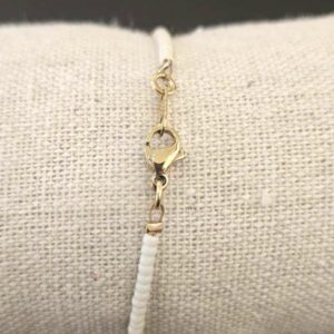 Bracelet Nacre plate et Tourmaline Rose – Image 3